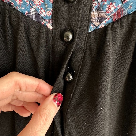 Flying Tomato Black Long Sleeve Ladies Casual Career Braided Neck Dress, L - Picture 8 of 8